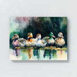 Duck Vibrant In Pond 20 Wall Art