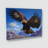 Eagle Golden Blue Sky 3 Wall Art