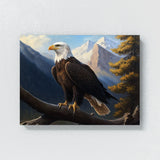 Eagle Realistic Bald Scene 2 Wall Art