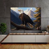 Eagle Realistic Bald Scene 2 Wall Art
