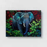 Elephant Jungle Colorful 15 Wall Art