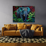Elephant Jungle Colorful 15 Wall Art