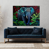 Elephant Jungle Colorful 15 Wall Art