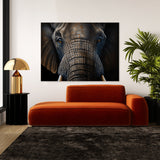 Elephant Realistic Dark 12 Wall Art