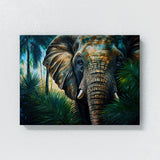 Elephant Realistic Jungle 27 Wall Art