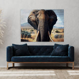 Elephant Realistic Savanna 21 Wall Art