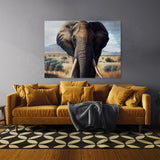 Elephant Realistic Savanna 21 Wall Art