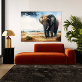 Elephant Savanna Realistic 22 Wall Art