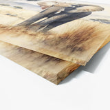 Elephant Savanna Realistic 3 Wall Art