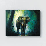 Elephant Vibrant Jungle 2 Wall Art