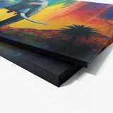 Elephant Vibrant Jungle 24 Wall Art
