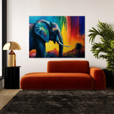 Elephant Vibrant Jungle 24 Wall Art