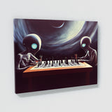 Aliens Poker Chess 1 Wall Art