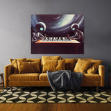 Aliens Poker Chess 1 Wall Art