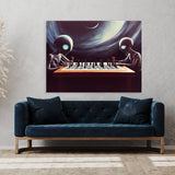Aliens Poker Chess 1 Wall Art