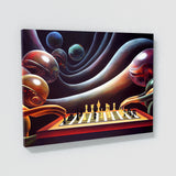 Aliens Poker Chess 2 Wall Art
