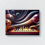 Aliens Poker Chess 2 Wall Art