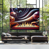 Aliens Poker Chess 2 Wall Art