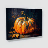 Black Cat Pumpkin 17 Wall Art