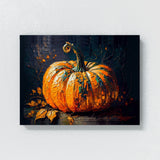 Black Cat Pumpkin 17 Wall Art