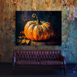 Black Cat Pumpkin 17 Wall Art