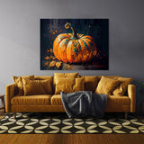 Black Cat Pumpkin 17 Wall Art
