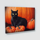 Black Cat Pumpkin 2 Wall Art