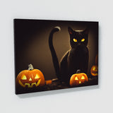 Black Cat Pumpkin 4 Wall Art