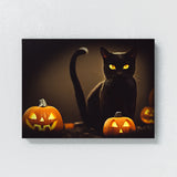 Black Cat Pumpkin 4 Wall Art