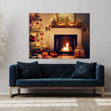 Christmas Fireplace 1 Wall Art