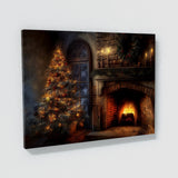 Christmas Fireplace 4 Wall Art