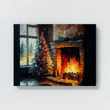 Christmas Fireplace 5 Wall Art
