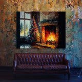 Christmas Fireplace 5 Wall Art