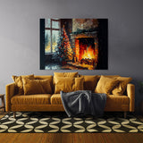 Christmas Fireplace 5 Wall Art