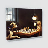 Dogs Poker Chess 4 Wall Art
