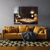 Dogs Poker Chess 4 Wall Art