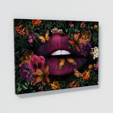 Lips Botanical Flowers Wall Art
