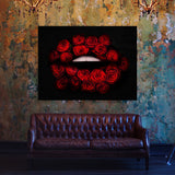 Lips Flowers Wall Art