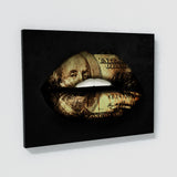 Lips Frank Money Wall Art