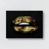 Lips Frank Money Wall Art