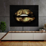 Lips Frank Money Wall Art