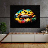 Lips Graffiti Wall Art