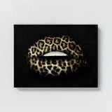 Lips Leopard Wall Art