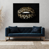 Lips Leopard Wall Art