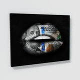 Lips Money Wall Art