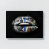 Lips Money Wall Art