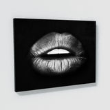 Lips Silver Wall Art
