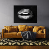 Lips Silver Wall Art