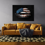 Lips Usa Wall Art