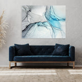Marble Abstract Blue Wall Art